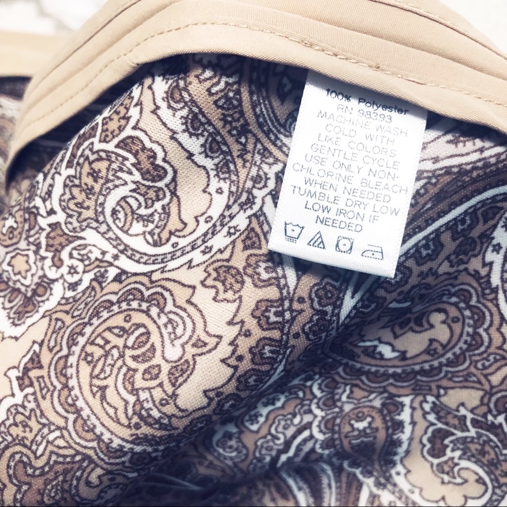 Dennis Brasso Tan Rain Jacket w/Hood - Picture 9 of 9